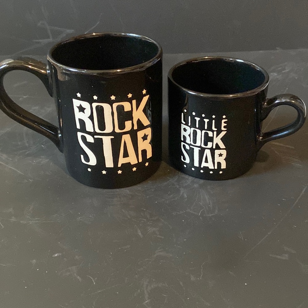 Best Friends Collection Rock Star and Little Rock Star Mugs